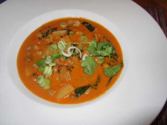 Pur oder mit Reis: mit diesem Curry wird Ihnen garantiert schön warm.